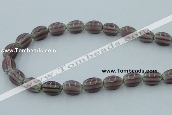 CLG632 5PCS 16 inches 10*14mm oval lampwork glass beads wholesale