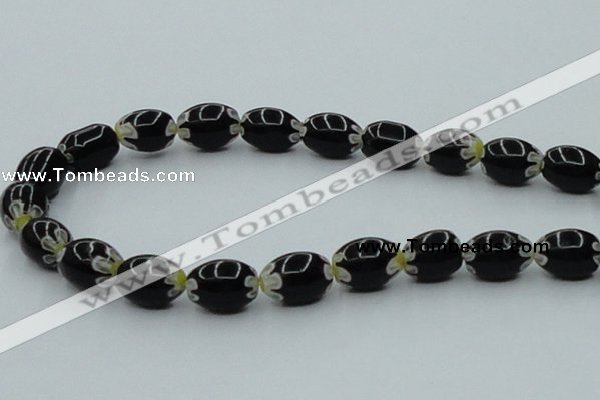 CLG634 5PCS 16 inches 10*14mm oval lampwork glass beads wholesale