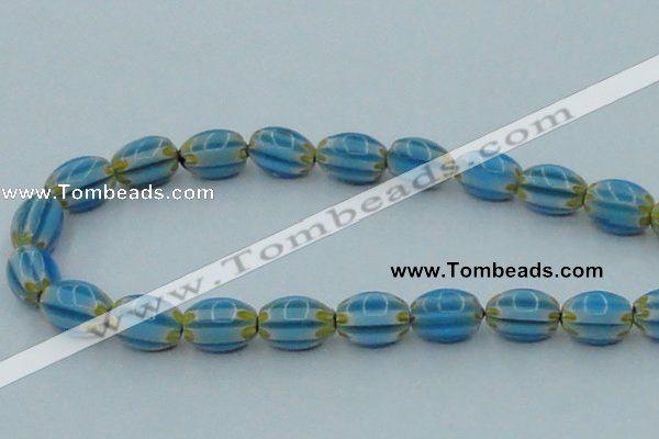 CLG635 5PCS 16 inches 10*14mm oval lampwork glass beads wholesale