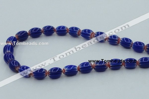 CLG636 5PCS 16 inches 10*14mm oval lampwork glass beads wholesale