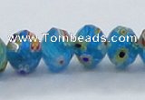 CLG65 15 inches 8*10mm faceted rondelle handmade lampwork beads