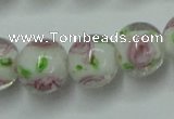 CLG750 15.5 inches 10mm round lampwork glass beads wholesale