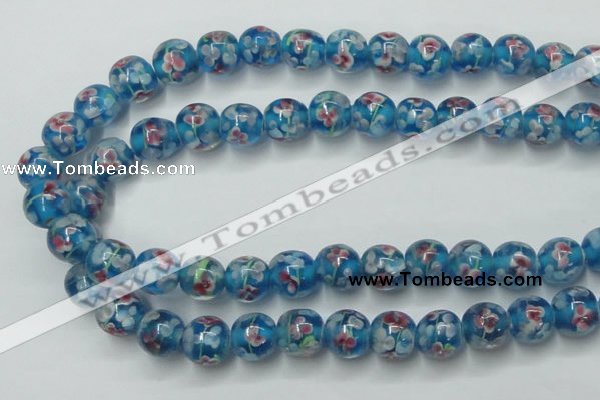 CLG752 15.5 inches 10mm round lampwork glass beads wholesale