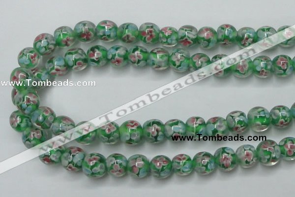 CLG753 15.5 inches 10mm round lampwork glass beads wholesale