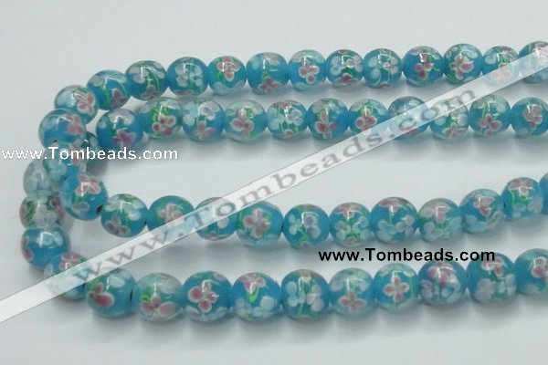 CLG755 15.5 inches 10mm round lampwork glass beads wholesale