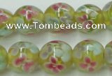 CLG756 15.5 inches 10mm round lampwork glass beads wholesale