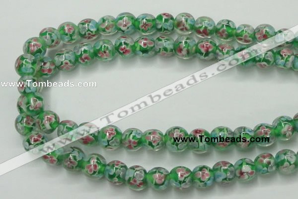 CLG757 15.5 inches 10mm round lampwork glass beads wholesale