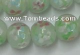 CLG760 15 inches 12mm round lampwork glass beads wholesale