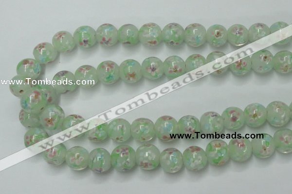 CLG760 15 inches 12mm round lampwork glass beads wholesale