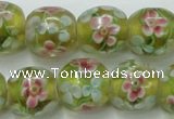 CLG761 15 inches 12mm round lampwork glass beads wholesale