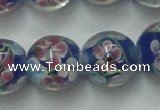 CLG762 15 inches 12mm round lampwork glass beads wholesale