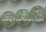 CLG764 15 inches 12mm round lampwork glass beads wholesale