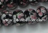 CLG766 14.5 inches 8*12mm rondelle lampwork glass beads wholesale