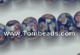 CLG768 14.5 inches 8*12mm rondelle lampwork glass beads wholesale