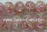 CLG771 14.5 inches 8*12mm rondelle lampwork glass beads wholesale