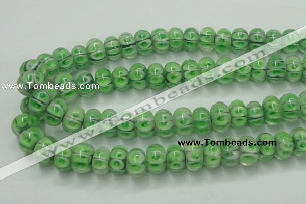 CLG774 14 inches 8*12mm rondelle lampwork glass beads wholesale