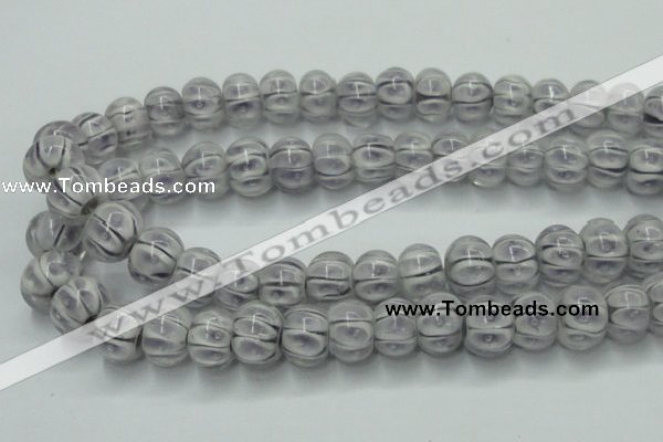 CLG776 14 inches 8*12mm rondelle lampwork glass beads wholesale