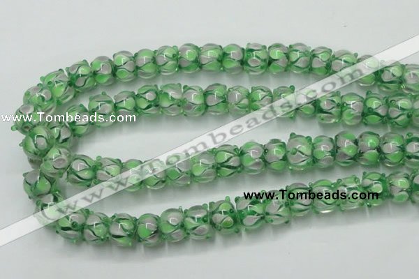 CLG778 14 inches 7*10mm rondelle lampwork glass beads wholesale