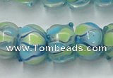 CLG779 14 inches 8*12mm rondelle lampwork glass beads wholesale