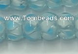 CLG780 14 inches 8*12mm rondelle lampwork glass beads wholesale