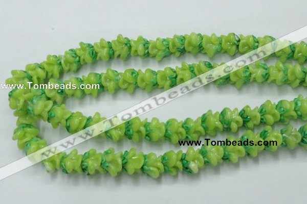 CLG789 15.5 inches 11*13mm rose lampwork glass beads wholesale