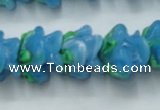 CLG794 15.5 inches 11*13mm rose lampwork glass beads wholesale