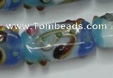 CLG805 15 inches 14*24mm rectangle lampwork glass beads wholesale