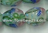 CLG826 15.5 inches 14*18mm pear lampwork glass beads wholesale