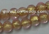 CLG830 12 inches 6mm round lampwork glass beads wholesale