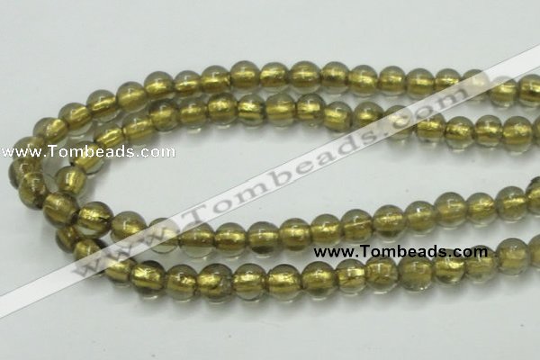 CLG833 15.5 inches 8mm round lampwork glass beads wholesale