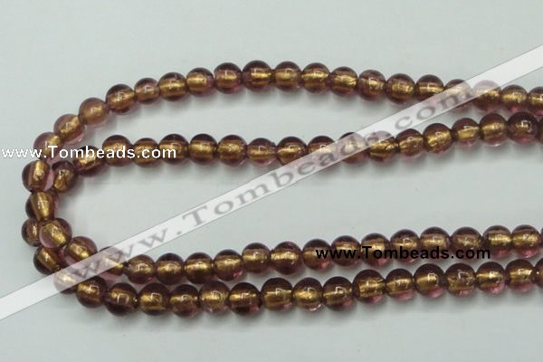 CLG835 15.5 inches 8mm round lampwork glass beads wholesale