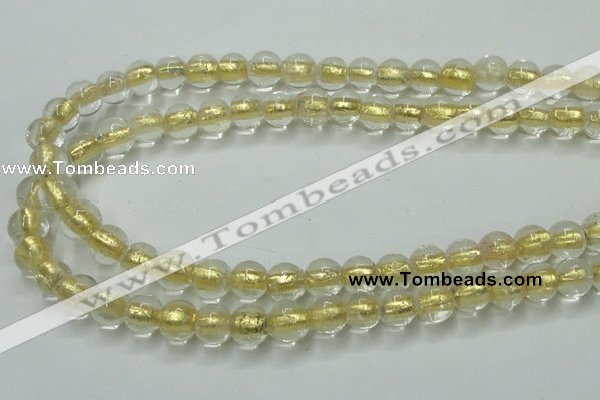 CLG836 15.5 inches 8mm round lampwork glass beads wholesale