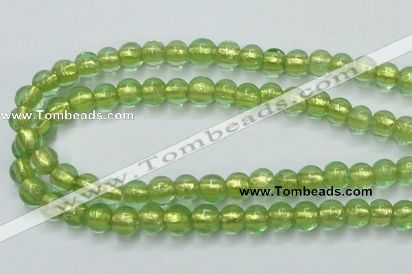 CLG837 15.5 inches 8mm round lampwork glass beads wholesale