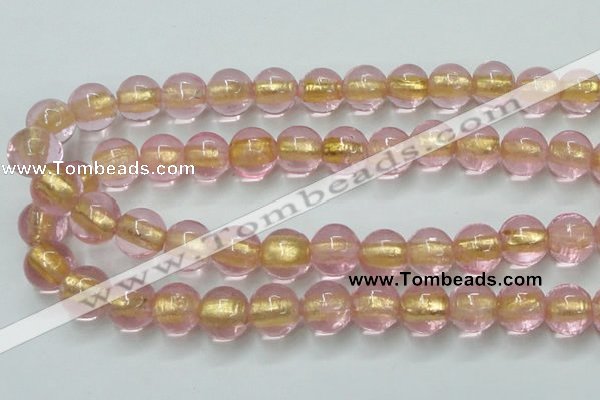 CLG838 15.5 inches 12mm round lampwork glass beads wholesale