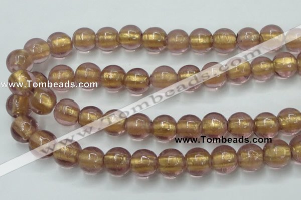 CLG841 15.5 inches 12mm round lampwork glass beads wholesale