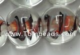 CLG853 15.5 inches 18mm round lampwork glass beads wholesale