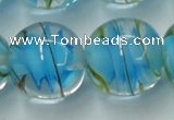 CLG854 15.5 inches 18mm round lampwork glass beads wholesale