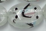 CLG860 15.5 inches 24*30mm oval lampwork glass beads wholesale