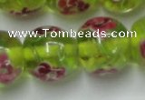 CLG877 14 inches 14mm round lampwork glass beads wholesale