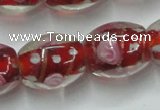 CLG879 15 inches 12*15mm oval lampwork glass beads wholesale