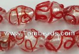 CLG880 2PCS 16 inches 12*18mm oval lampwork glass beads wholesale