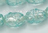 CLG883 2PCS 16 inches 12*18mm oval lampwork glass beads wholesale