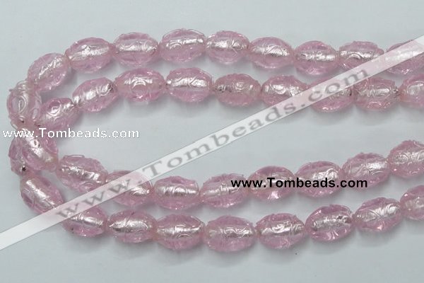 CLG884 2PCS 16 inches 12*18mm oval lampwork glass beads wholesale