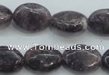 CLI05 15.5 inches 13*18mm oval natural lilac jasper beads wholesale