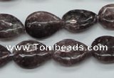 CLI20 15.5 inches 13*18mm flat teardrop lilac jasper beads wholesale