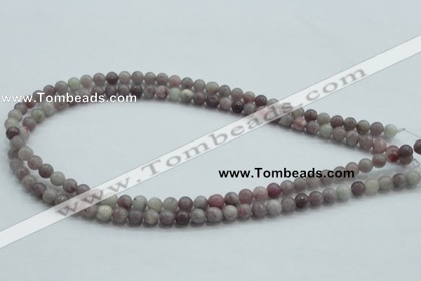 CLI51 15.5 inches 6mm round natural lilac jasper beads wholesale