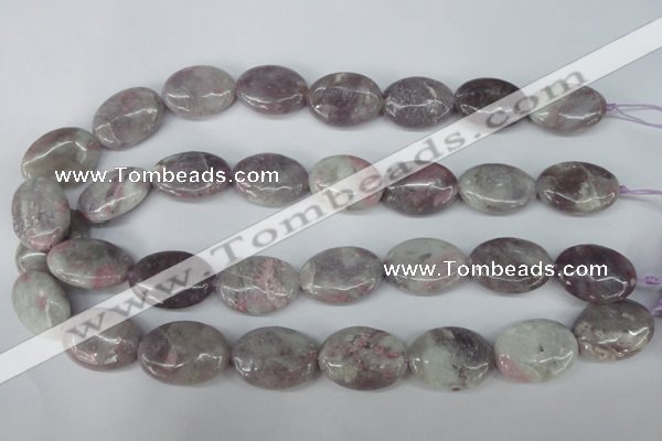 CLI70 15.5 inches 18*25mm oval lilac jasper beads wholesale