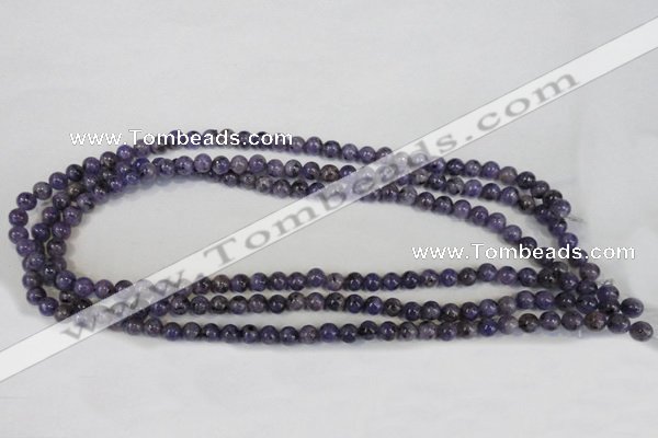 CLJ213 15.5 inches 6mm round dyed sesame jasper beads wholesale