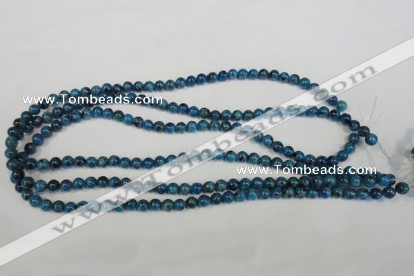 CLJ214 15.5 inches 6mm round dyed sesame jasper beads wholesale