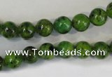 CLJ220 15.5 inches 8mm round dyed sesame jasper beads wholesale